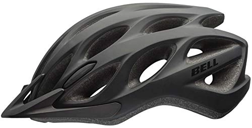 Mountain Bike Helmet : BELL Tracker Helmet - Matt Black, Unisize / Unisex Bicycle Cycling Cycle Bike Mountain Road Ride Protective Shell Hat Head Skull Safety Guard Trail MTB Commute Riding Cool Breathable Lid