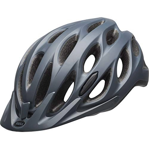 Mountain Bike Helmet : BELL Tracker Helmet - Matt Lead, Unisize / Unisex Bicycle Cycling Cycle Bike Mountain Road Ride Protective Shell Hat Head Skull Safety Guard Trail MTB Commute Riding Cool Breathable Lid