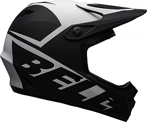 Mountain Bike Helmet : BELL TRANSFER MTB FULL FACE HELMET 2020: SLICE MATTE BLACK / WHITE 2XL 61-63CM