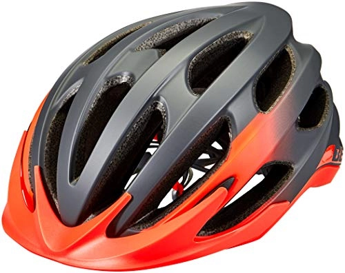 Mountain Bike Helmet : BELL Unisex – Adult's Drifter Mountain Bike Helmet, Matte / Gloss Gray / Infrared, M (55-59 cm)