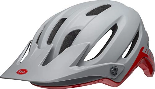 Mountain Bike Helmet : BELL Unisex's 4Forty MIPS MTB Helmet, Cliff-Hanger Matte / Gloss Grey / Crimson, Small / 52-56 cm