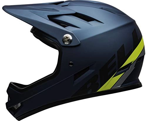 Mountain Bike Helmet : Bell Unisex's Sanction Full Face Helmet, Agility Matt Blue / Hi-Viz, M 55-57cm