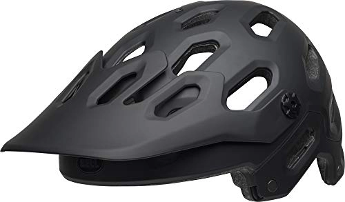 Mountain Bike Helmet : BELL Unisex's Super 3 MTB Helmet, Matte Black, Medium / 55-59 cm