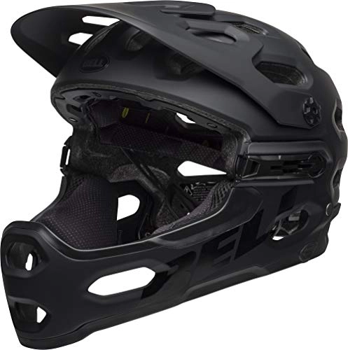 Mountain Bike Helmet : BELL Unisex's Super 3R MIPS MTB Helmet, Matte Black, Medium / 55-59 cm