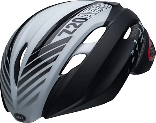 Mountain Bike Helmet : BELL Unisex's Z20 Aero MIPS Road Helmet, Blower Matte / Gloss Black / White / Crimson, Medium / 55-59 cm