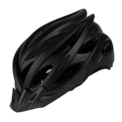 Mountain Bike Helmet : BESPORTBLE Bike Cycling Helmet with LED Rear Light Mountain Road EPS Helmet Urban Commuter Adjustable Protective Helmet for Men Women 56cm- 59cm