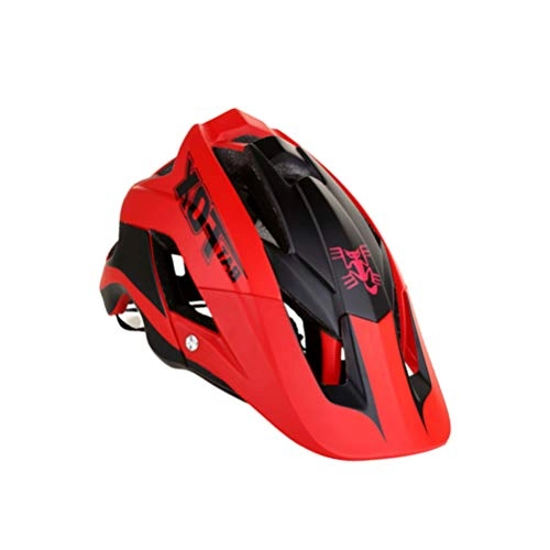 Mountain Bike Helmet : BESPORTBLE Bike Helmet Adjustable MTB Cycling Bicycle Helmet Sports Outdoor Safety Helmet Average Size Red and Black