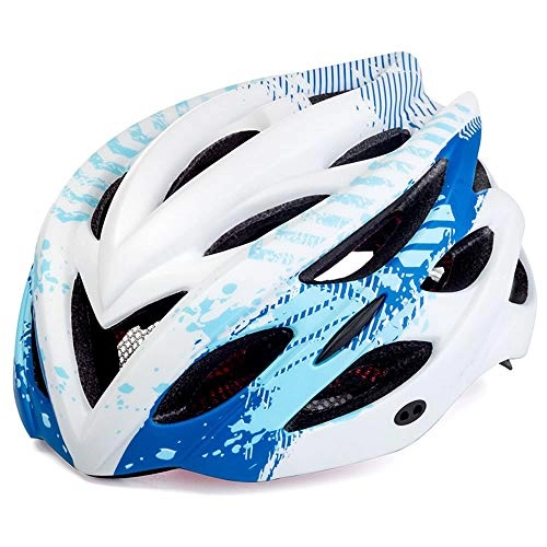 Mountain Bike Helmet : Bicycle Helmet Bicycle Riding Helmets Lightweight Shockproof Riding Helmet Unisex Breathable Safety Helmet Visor LPLHJD (Color : Blue)