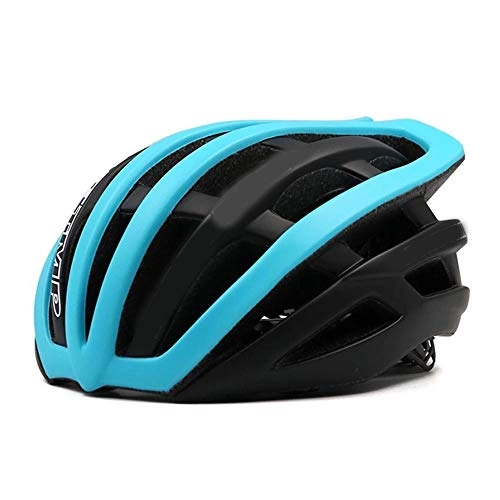 Mountain Bike Helmet : Bicycle Helmet Breathable Ultra-light Riding Helmet One-piece Bicycle Helmet Mountain Road Bike Helmet Super Adult Men and Women Riding Helmet LPLHJD (Color : Blue)