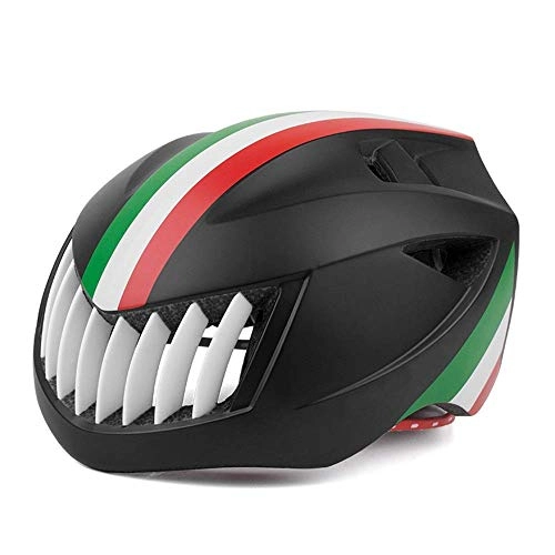 Mountain Bike Helmet : Bicycle Helmet Mountain Bike Riding Helmet Molding Safety Hat Road Bike Comfortable and Lightweight (Color : Blue, Size : L) HJHJ (Color : Black, Size : Large)