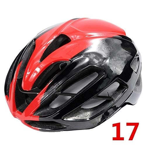 Mountain Bike Helmet : Bicycle Helmet Red Road Mtb Bike Cycling Helmet Sport Cap Cube Racing Unisex (Color : 17, Size : L)