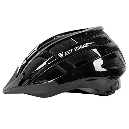 Mountain Bike Helmet : Bicycle Helmet, Shockproof Buffer, Comfortable And Breathable, Sun-Shading And Sun Protection, Mountain Bike Motorcycle Helmet, Black
