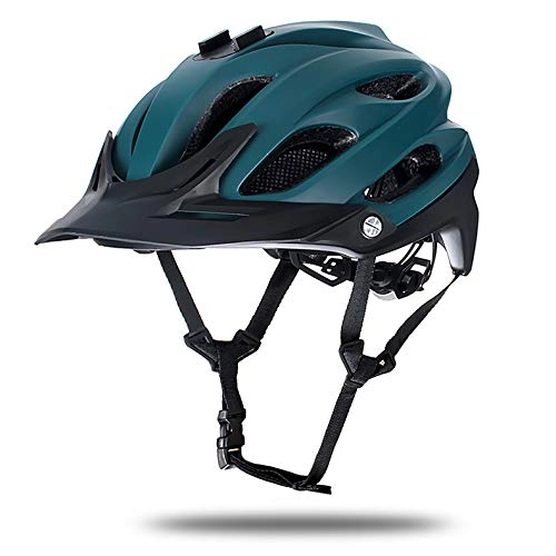 Mountain Bike Helmet : Bicycle helmet unisex cycling helmet men and women cycling helmet adult mountain bike helmet Dark green black One size