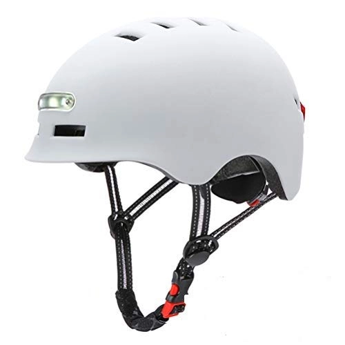 Mountain Bike Helmet : Bicycle Helmet with Safety LED Light, Adjustable Specialized Mountain & Road Cycle Helmet for Men Women Super Light Bike Helmet Adult Bike Helmet, balance bike, skateboard, etc.