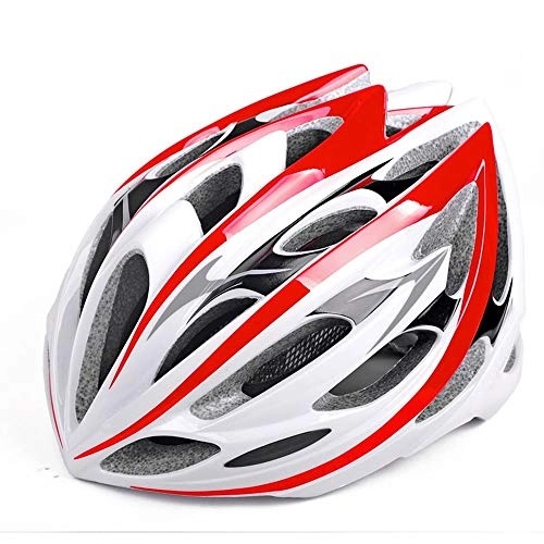 Mountain Bike Helmet : Bicycle Helmet Yellow Red Integrated Molding High-grade Mountain Bike Helmet Bicycle Riding Helmets Riding Skating Adventure Climbing Extreme Protection Equipment LPLHJD (Color : Red)