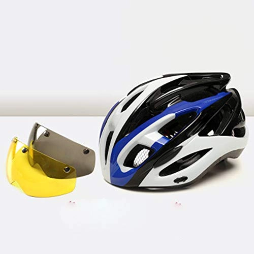 Mountain Bike Helmet : Bicycle Riding Helmet, Cycling helmet, goggles riding mountain bike helmet, road men and women riding sports helmet, equipped with custom bicycle helmet-black-XL(61-64cm)