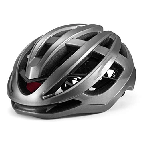 Mountain Bike Helmet : Bicycle Riding Helmet Male Mountain Road Bike Equipment Pneumatic Helmet-grey-L(58-61cm)