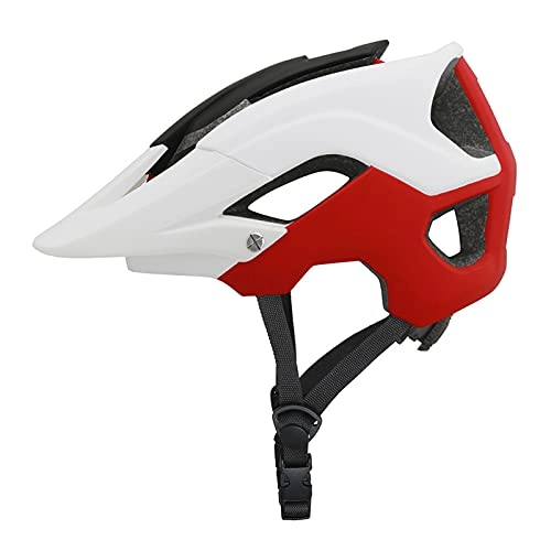 Mountain Bike Helmet : Bike Helmet 56-62Cm Breathable Ultralight MTB Integrally-Molded Mountain MTB Cycling Helmet Safety Bicycle Helmet, Red, L
