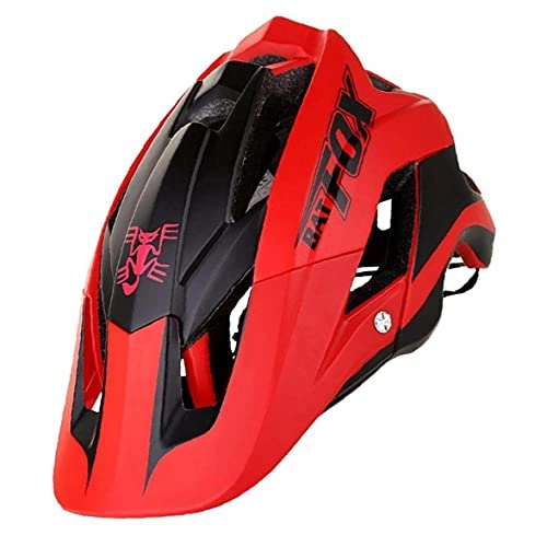 Mountain Bike Helmet : Bike Helmet Adjustable Lightweight Safety Protection with Vents for Road Mountain Cycle MTB Men Women Red