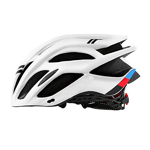 Mountain Bike Helmet : Bike Helmet Bicycle Helmet Mountain Bike Helmet Road Street Helmet, Cycling Helmet with Detachable Visor, MTB Helmets for Adults Women Youth (21.25-24.4 In), White