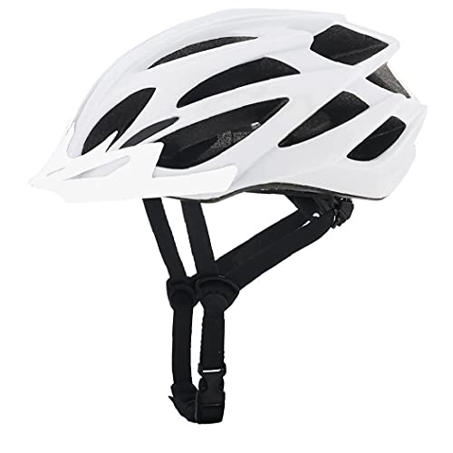Mountain Bike Helmet : Bike Helmet Cycle Helmet Mens Helmet Bike Adults All-Terrain Road Bike MTB Racing Cycling Helmet White