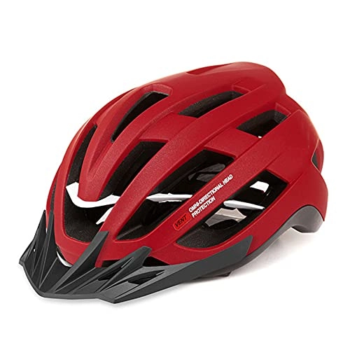 Mountain Bike Helmet : Bike Helmet Cycle Helmet Mens Helmet Bike Adults In-Mold All-Terrain Ultralight Road Bike MTB Racing Cycling Helmet, Red