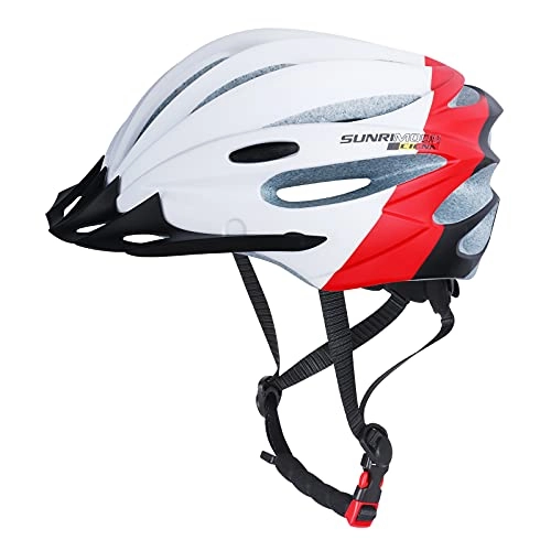 Mountain Bike Helmet : Bike Helmet, Lightweight Cycle Helmet, Adjustable Mountain Road Cycling Helmet for Adults, MTB helmet with Detachable Visor for Mens Ladies