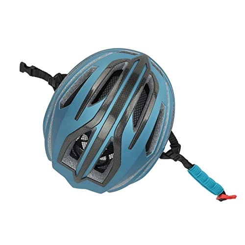 Mountain Bike Helmet : Bike Helmet, PC EPS and Carbon Fiber Mountain Bike Helmet for Cycling (Navy Blue)