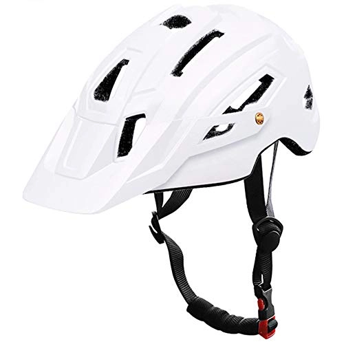Mountain Bike Helmet : Bike Helmet YDHWWSH Cycling Helmet With Hat Eps+pc Cover Mtb Bike Helmet Integrally-mold Cycling Mountain Bicycle Helmet 57-61cm As shown