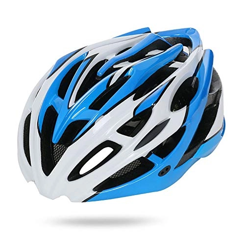Mountain Bike Helmet : Bradoner Flip-Up Helmets Mountain Bike Helmet Integrated Molding Helmet Riding Helmets Bicycle Equipment (Color : White blue)