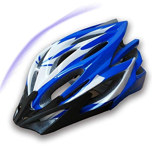 Mountain Bike Helmet : Bradoner Flip-Up Helmets One-piece Riding Helmet Mountain Bike Hat Unisex Breathable Safety And Comfortable Bicycle Helmet (Color : Blue)