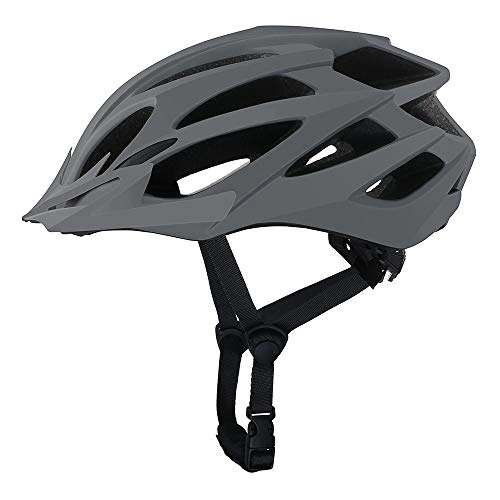 Mountain Bike Helmet : Bradoner Mountain Road Cycling Helmet Men And Women Sports Entertainment Breathable Bicycle Riding Helmet (Color : Gray)