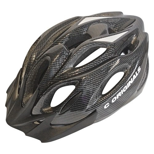 Mountain Bike Helmet : C ORIGINALS S380 BIKE HELMET CYCLE HELMET CARBON BLACK