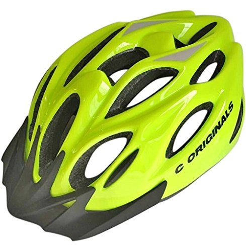 Mountain Bike Helmet : C ORIGINALS S380 BIKE HELMET CYCLE HELMET HI VIS YELLOW