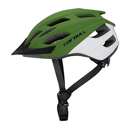 Mountain Bike Helmet : Cairbull Ultra Light MTB Bicycle Helmet, Road Bike Helmet, Cycling, Mountain, Men Women for Adult, Adjustable Bike Sport Cycling Helmet with Visor (green)