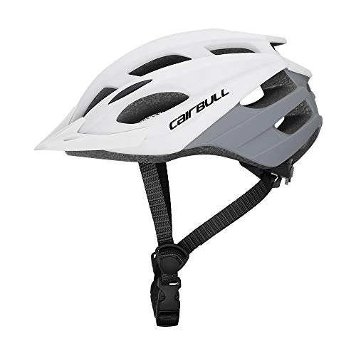 Mountain Bike Helmet : Cairbull Ultra Light MTB Bicycle Helmet, Road Bike Helmet, Cycling, Mountain, Men Women for Adult, Adjustable Bike Sport Cycling Helmet with Visor (white)