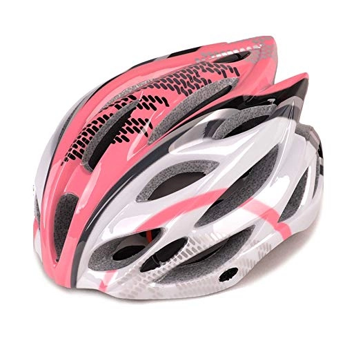 Mountain Bike Helmet : CF Designs FCC Bicycle Helmet Integrated Safety Helmet Mountain Bike Helmet Sports Extreme Helmet Men And Women protection (Color : Pink)