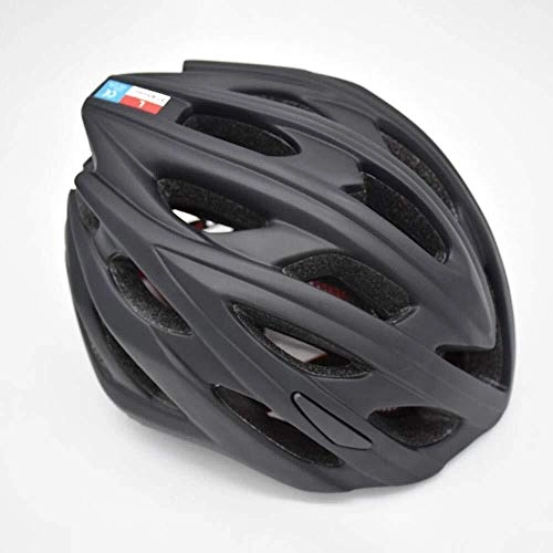 Mountain Bike Helmet : CFSAFAA Helmet Ultra-Light Mountain Bike Riding Adult Adjustable Environmental Protection Youth Children Men and Women Driving Airflow Mold one-Piece molding Head protection equipment (Color : Black)