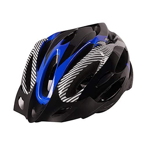 Mountain Bike Helmet : CHHNGPON Riding helmet Cycling Helmet for Man Soft Accessories MTB Riding Equipment Men Women Outdoor Sports Mountain Bike Helmet Safety Cap (Color : Blue black)