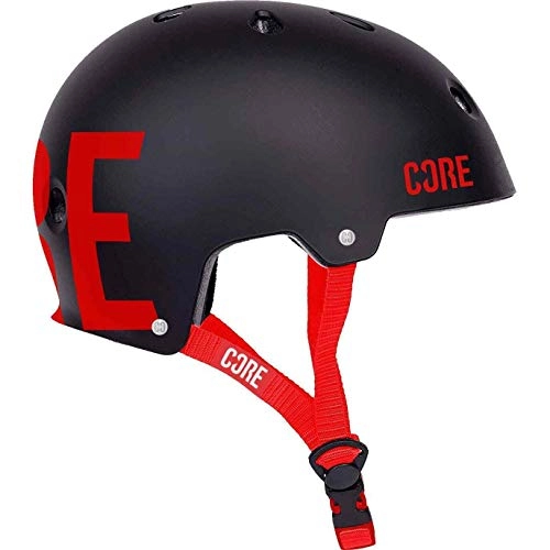 Mountain Bike Helmet : Core Protection Street Helmet Skate / BMX / Bike / MTB / Roller Derby / Scooter - Black / Red, L / XL
