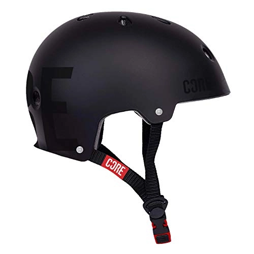 Mountain Bike Helmet : Core Protection Street Helmet Skate / BMX / Bike / MTB / Roller Derby / Scooter - Stealth / Black, L / XL