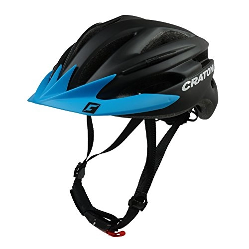 Mountain Bike Helmet : Cratoni Pacer Helmet Black Matte 2017 Mountain Bike Downhill, Adult (Unisex), black matt - Visier blau, Large