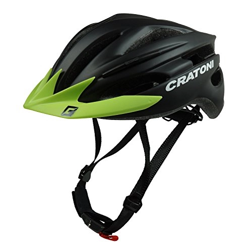 Mountain Bike Helmet : Cratoni Pacer Helmet Black Matte 2017 Mountain Bike Downhill, Men, black matt - Visier lime, Large
