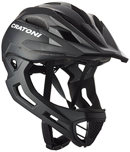 Mountain Bike Helmet : Cratoni Unisex's C-Maniac Helmet, Black Matt, Small / Medium / 52-56 cm