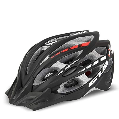Mountain Bike Helmet : CYCC Bicycle riding helmet, mountain bike riding safety helmet, cycling equipment for men and women-One size_Black (Head circumference: 56-61CM)