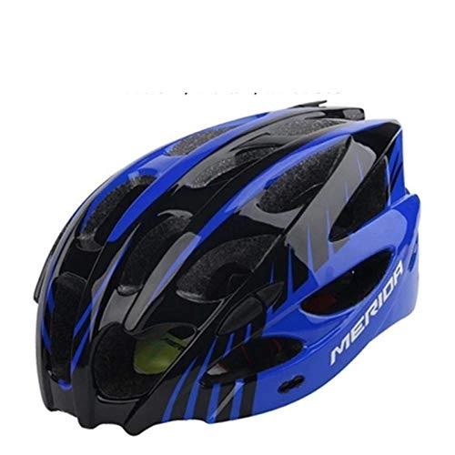 Mountain Bike Helmet : CYCC Mountain road bike helmet unisex breathable helmet cycling ultralight integrated helmet-One size_blue