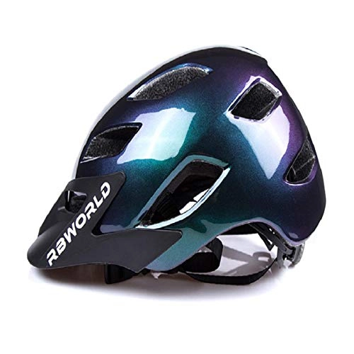 Mountain Bike Helmet : CYCC Summer bicycle mountain bike riding helmet integrated safety helmet with lights male and female electric car balance car-M / L_purple