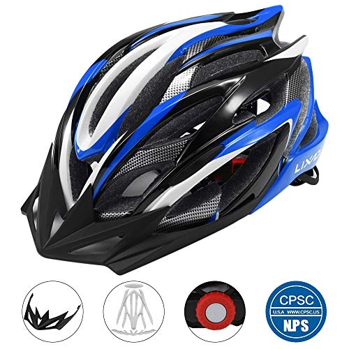 Mountain Bike Helmet : Cycle Helmet, Lixada Mountain Bicycle Helmet 25 Vents Adjustable Comfortable Safety Helmet for Outdoor Sport Riding Bike