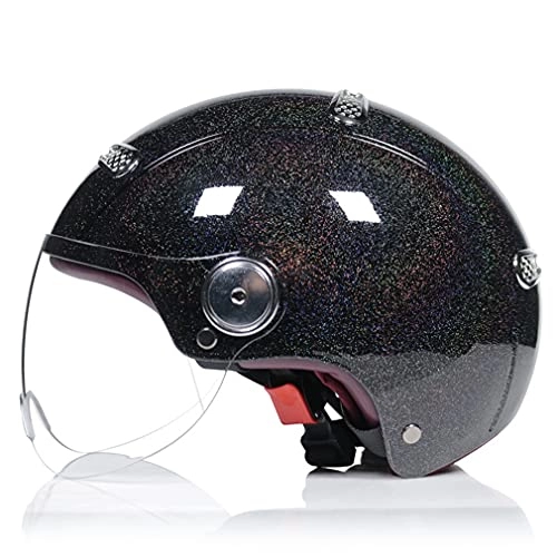 Mountain Bike Helmet : Cycle Helmet MTB Bike Bicycle Skateboard Scooter Hoverboard Helmet For Riding Safety Lightweight Adjustable Breathable Helmet for Men Women ​With Detachable Visor D, L=(59-60CM)