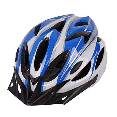 Mountain Bike Helmet : Cycle Helmet with Detachable Visor Bicycle MTB Helmets Adjustable Cycling Bicycle Helmets for Adult Men&Women Sport Riding Bike, Blue